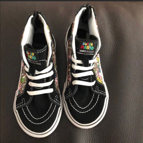 super mario vans toddler size 9